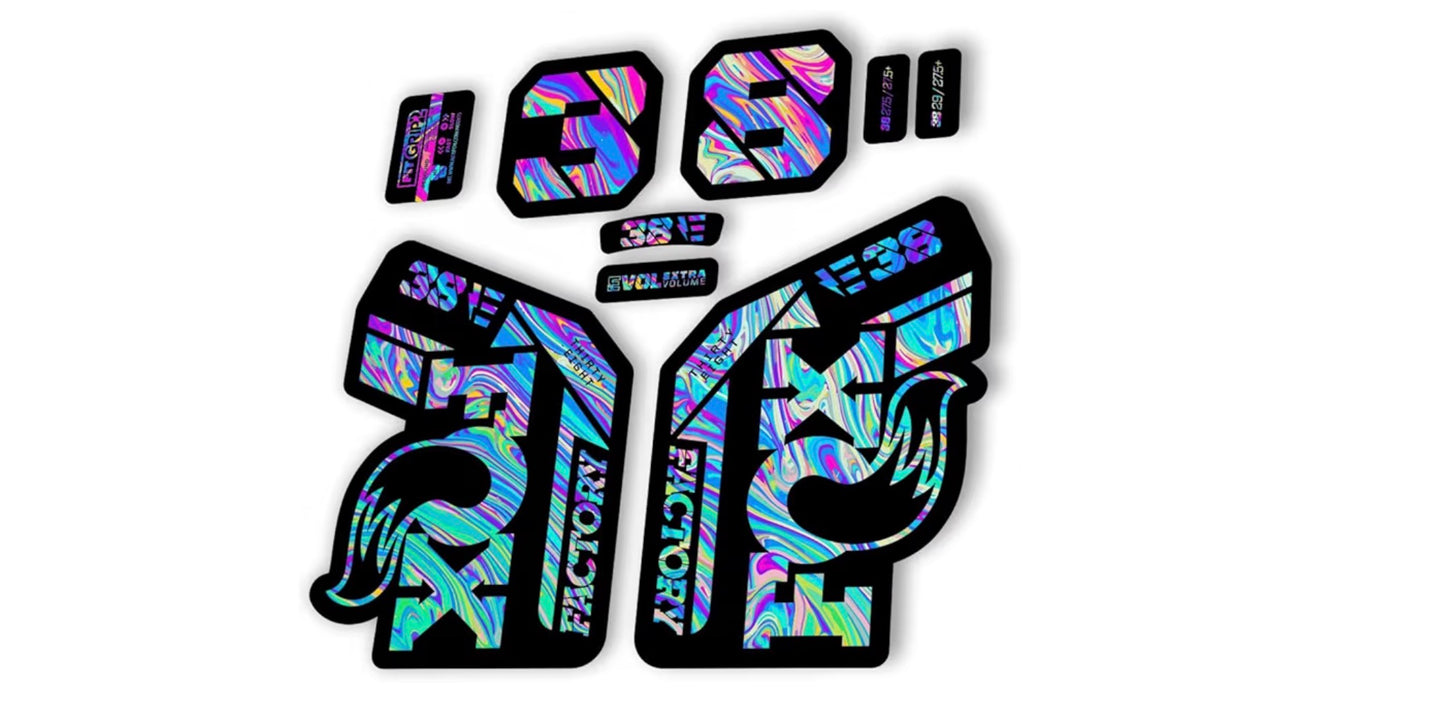 Suspension Fork Replacement Decal Stickers