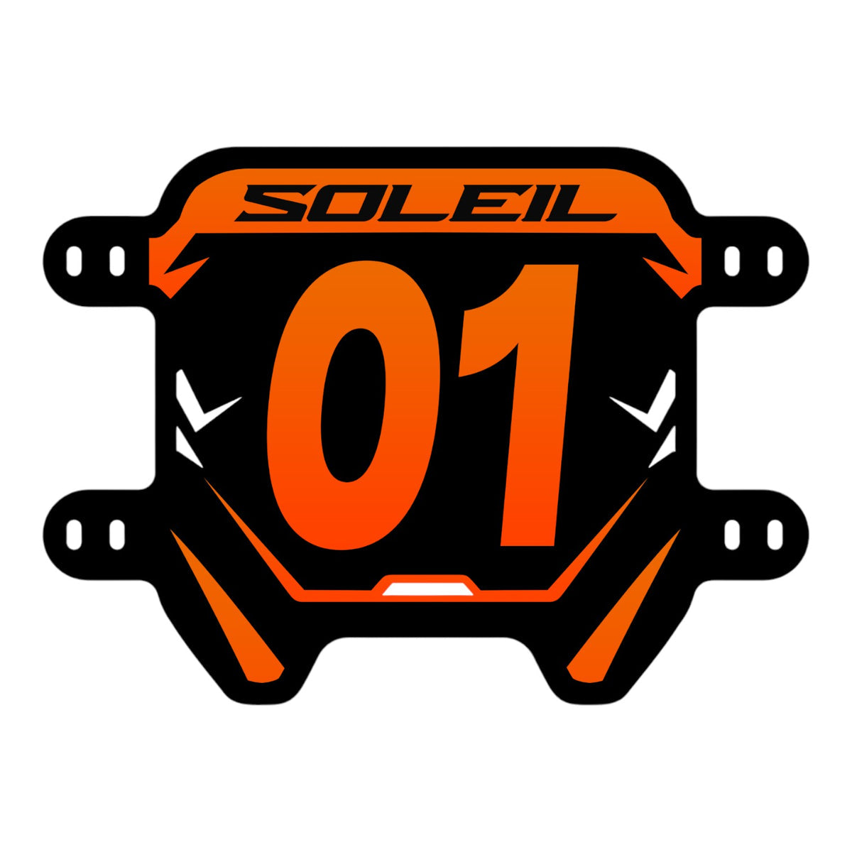 Tuttio Soleil01 Front Number Plate Dirt Bike Number Plate